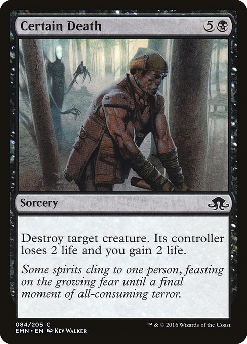 Magic the Gathering Card - Certain Death - MTG Circle
