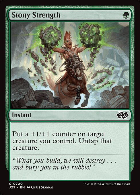 Magic the Gathering Card - Stony Strength - MTG Circle