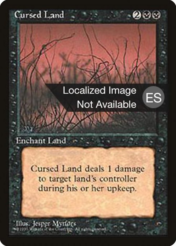Magic the Gathering Card - Cursed Land - MTG Circle