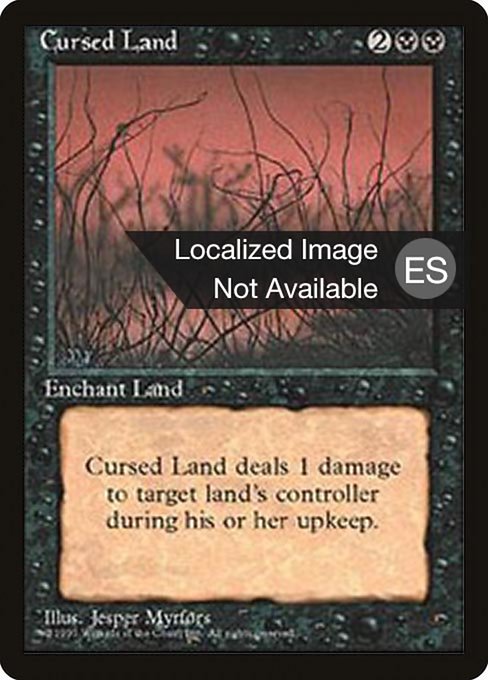 Magic the Gathering Card - Cursed Land - MTG Circle