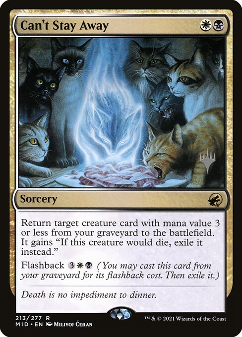 Magic the Gathering Card - Can't Stay Away - MTG Circle