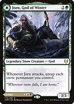 Magic the Gathering Card - Jorn, God of Winter // Kaldring, the Rimestaff - MTG Circle