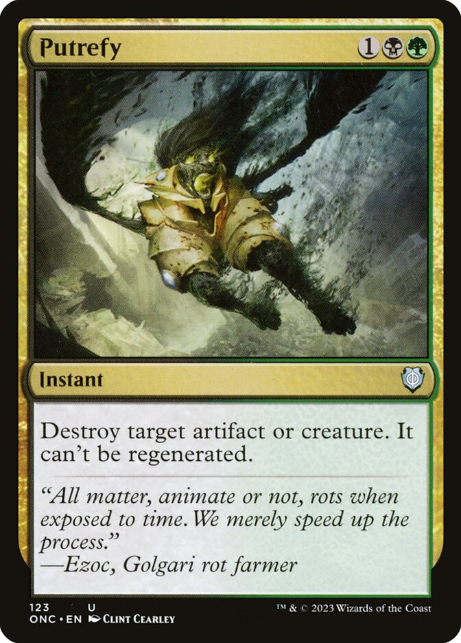 Magic the Gathering Card - Putrefy - MTG Circle