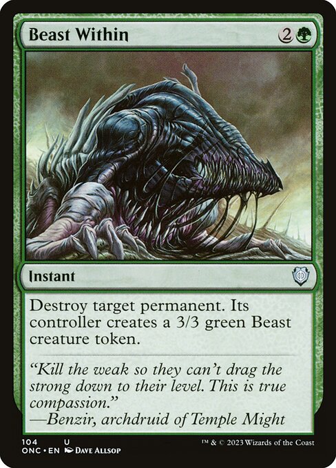 Magic the Gathering Card - Beast Within - MTG Circle