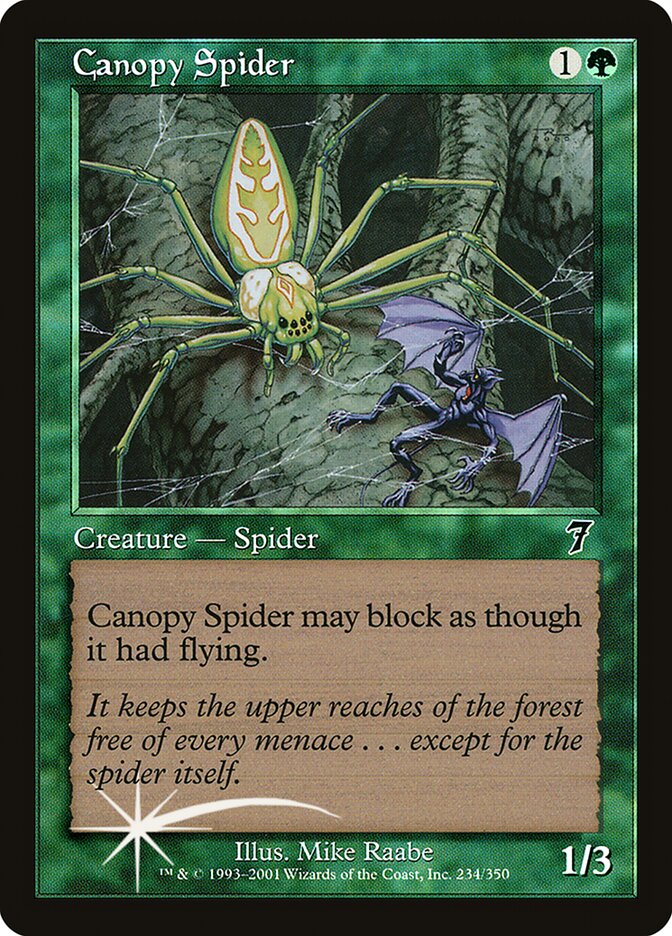 Magic the Gathering Card - Canopy Spider - MTG Circle