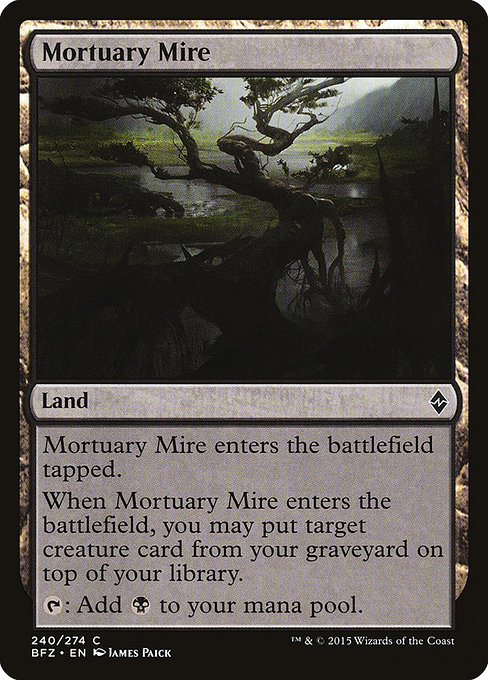 Magic the Gathering Card - Mortuary Mire - MTG Circle