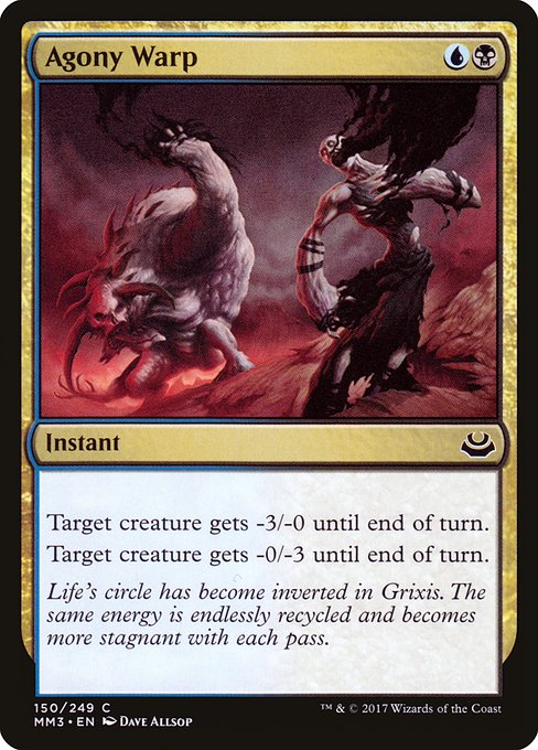 Magic the Gathering Card - Agony Warp - MTG Circle