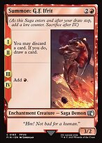 Magic the Gathering Card - Summon: G.F. Ifrit - MTG Circle
