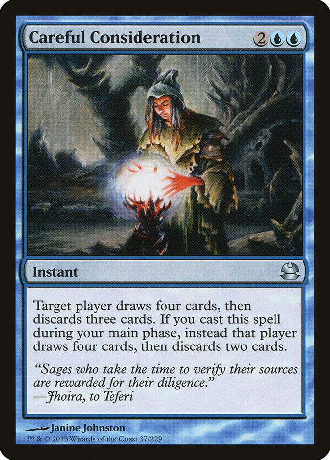 Magic the Gathering Card - Careful Consideration - MTG Circle