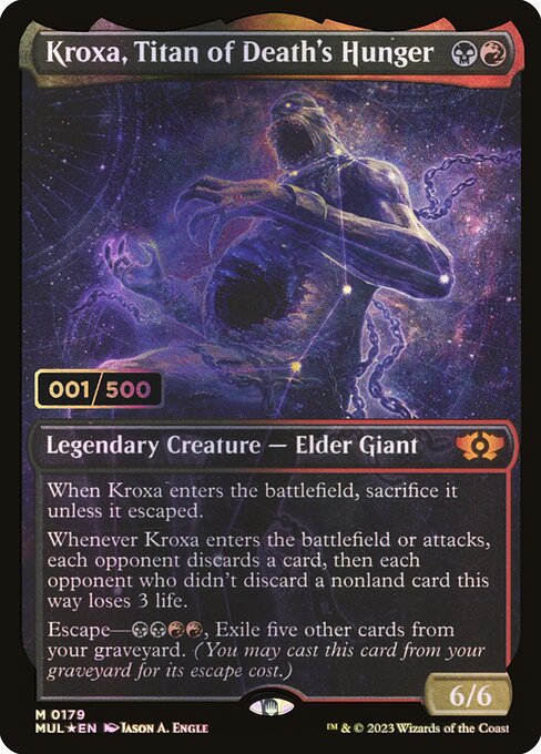 Magic the Gathering Card - Kroxa, Titan of Death's Hunger - MTG Circle