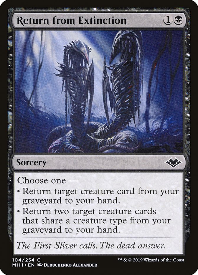 Magic the Gathering Card - Return from Extinction - MTG Circle