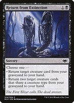 Magic the Gathering Card - Return from Extinction - MTG Circle