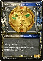 Magic the Gathering Card - Gold-Forged Thopteryx - MTG Circle