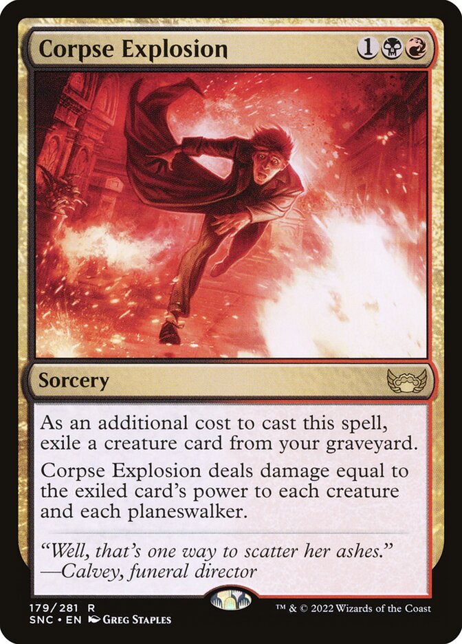 Magic the Gathering Card - Corpse Explosion - MTG Circle