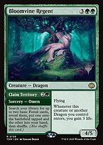 Magic the Gathering Card - Bloomvine Regent // Claim Territory - MTG Circle