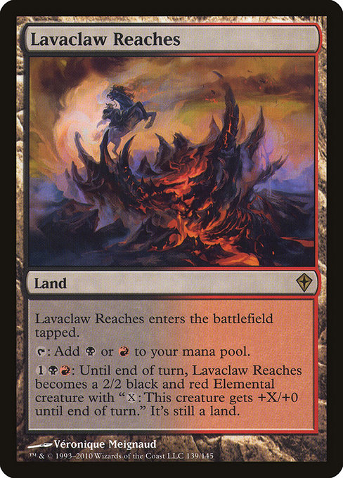 Magic the Gathering Card - Lavaclaw Reaches - MTG Circle