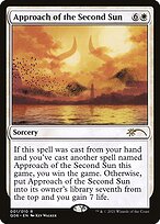 Magic the Gathering Card - Approach of the Second Sun - MTG Circle