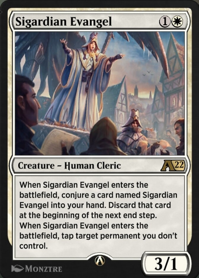 Magic the Gathering Card - Sigardian Evangel - MTG Circle