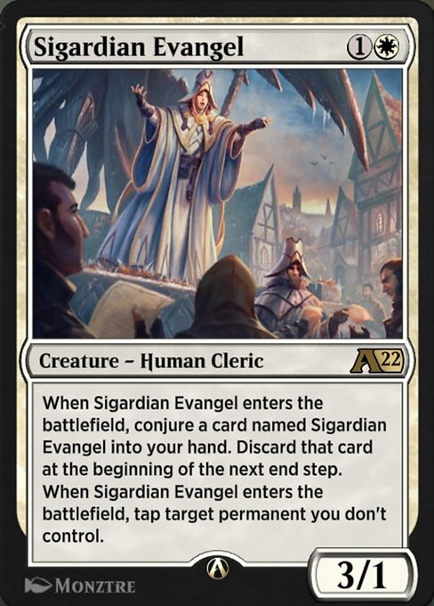 Magic the Gathering Card - Sigardian Evangel - MTG Circle