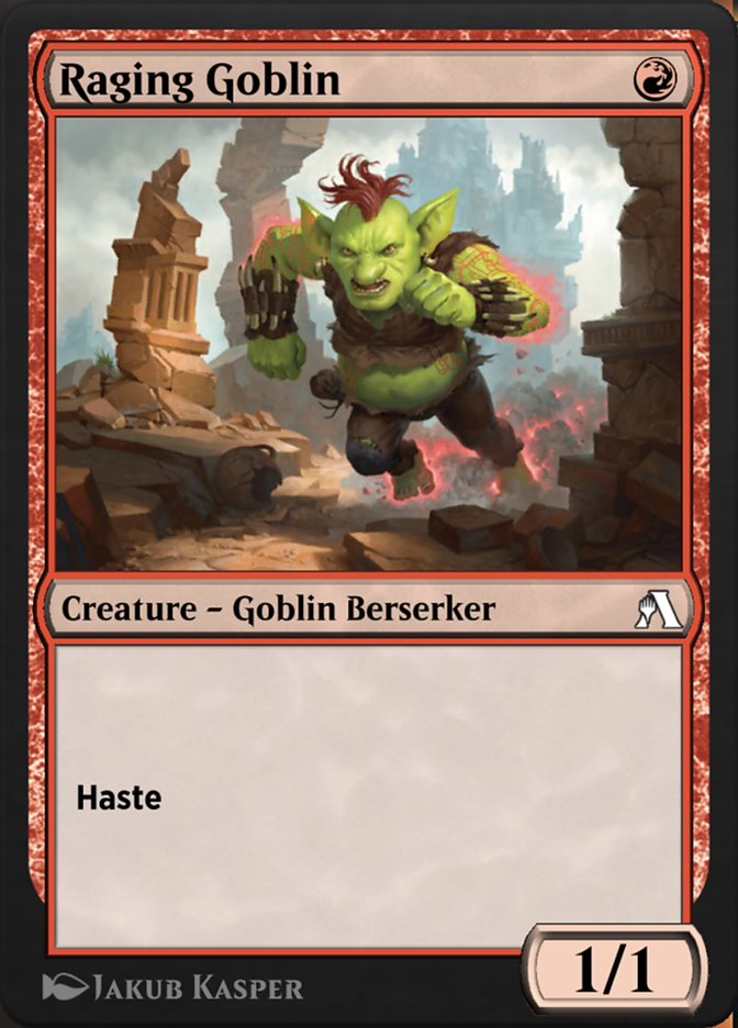 Magic the Gathering Card - Raging Goblin - MTG Circle