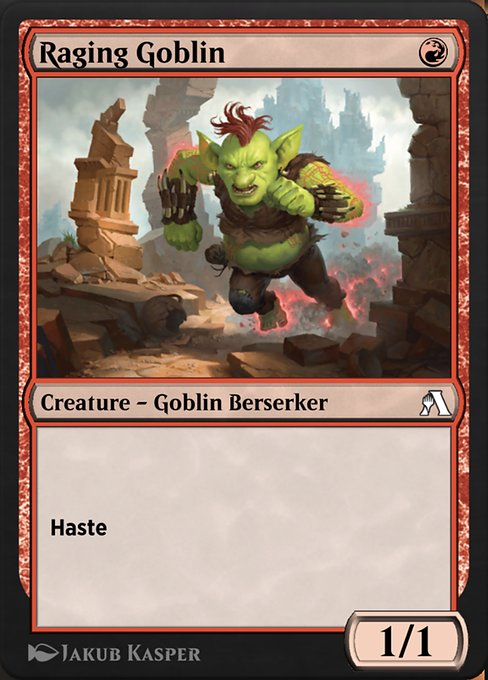 Magic the Gathering Card - Raging Goblin - MTG Circle