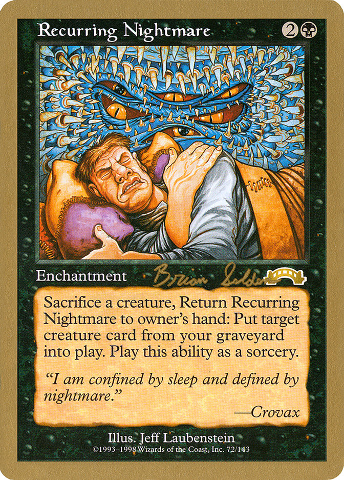 Magic the Gathering Card - Recurring Nightmare - MTG Circle
