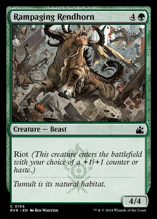 Magic the Gathering Card - Rampaging Rendhorn - MTG Circle