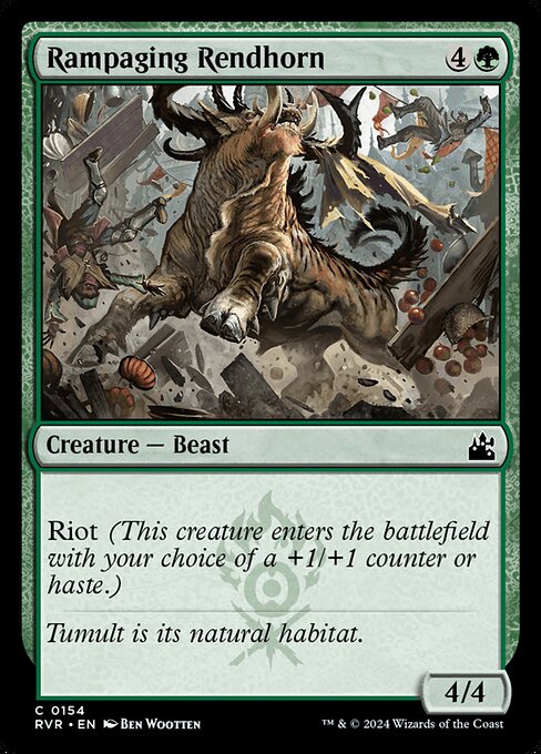 Magic the Gathering Card - Rampaging Rendhorn - MTG Circle