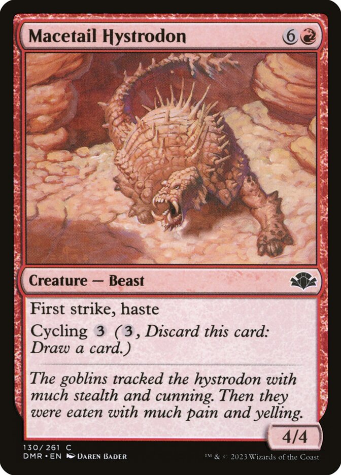 Magic the Gathering Card - Macetail Hystrodon - MTG Circle