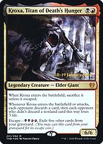 Magic the Gathering Card - Kroxa, Titan of Death's Hunger - MTG Circle
