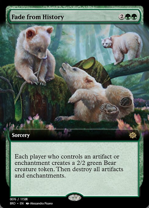 Magic the Gathering Card - Fade from History - MTG Circle