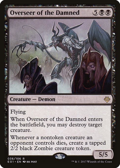 Magic the Gathering Card - Overseer of the Damned - MTG Circle
