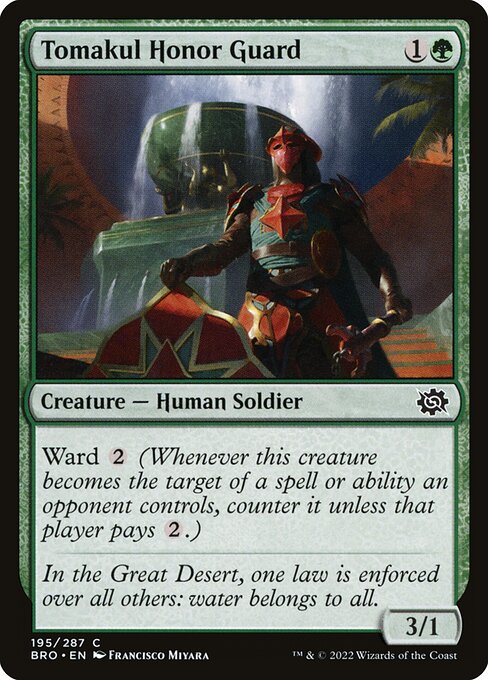 Magic the Gathering Card - Tomakul Honor Guard - MTG Circle