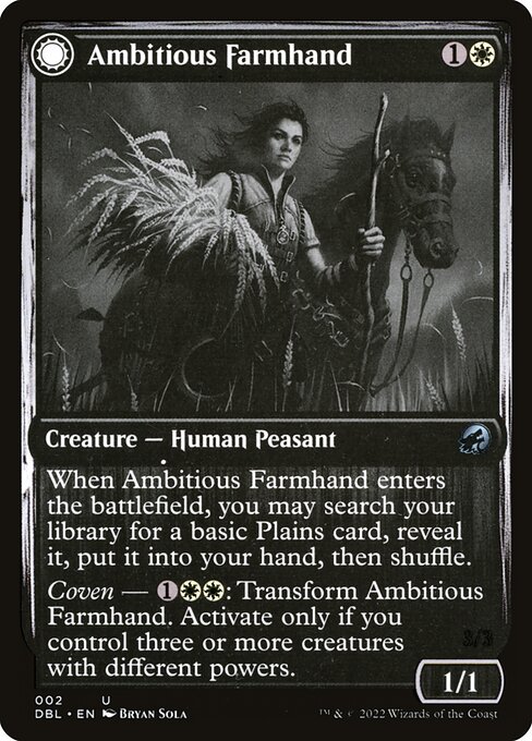 Magic the Gathering Card - Ambitious Farmhand - MTG Circle