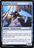 Magic the Gathering Card - Windrider Wizard - MTG Circle