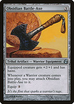 Magic the Gathering Card - Obsidian Battle-Axe - MTG Circle