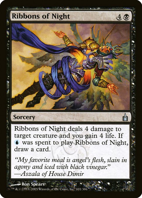 Magic the Gathering Card - Ribbons of Night - MTG Circle