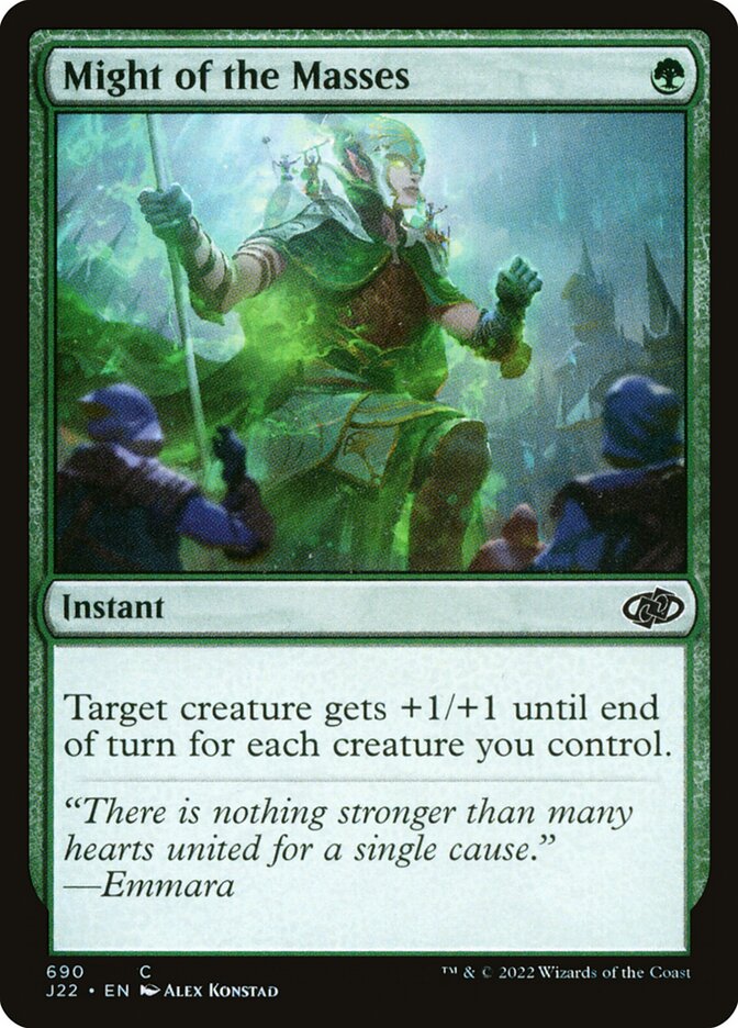 Magic the Gathering Card - Might of the Masses - MTG Circle