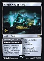 Magic the Gathering Card - Midgar, City of Mako // Reactor Raid - MTG Circle