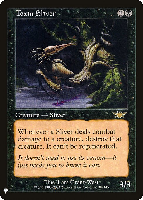 Magic the Gathering Card - Toxin Sliver - MTG Circle