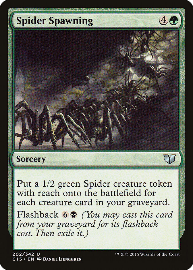 Magic the Gathering Card - Spider Spawning - MTG Circle