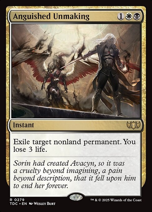 Magic the Gathering Card - Anguished Unmaking - MTG Circle