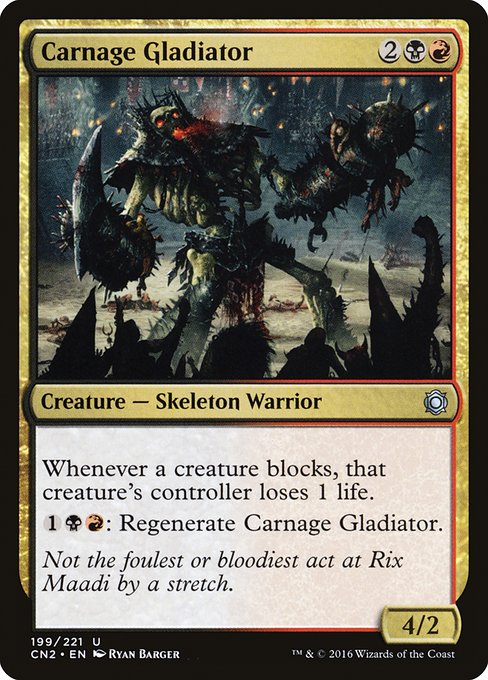 Magic the Gathering Card - Carnage Gladiator - MTG Circle