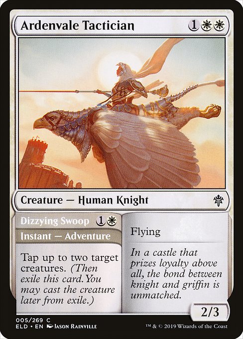 Magic the Gathering Card - Ardenvale Tactician // Dizzying Swoop - MTG Circle