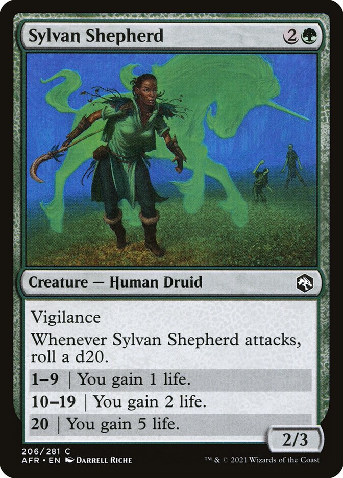Magic the Gathering Card - Sylvan Shepherd - MTG Circle
