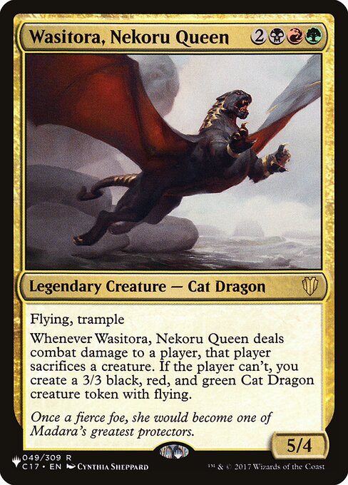 Magic the Gathering Card - Wasitora, Nekoru Queen - MTG Circle