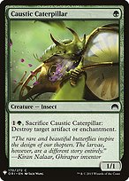 Magic the Gathering Card - Caustic Caterpillar - MTG Circle