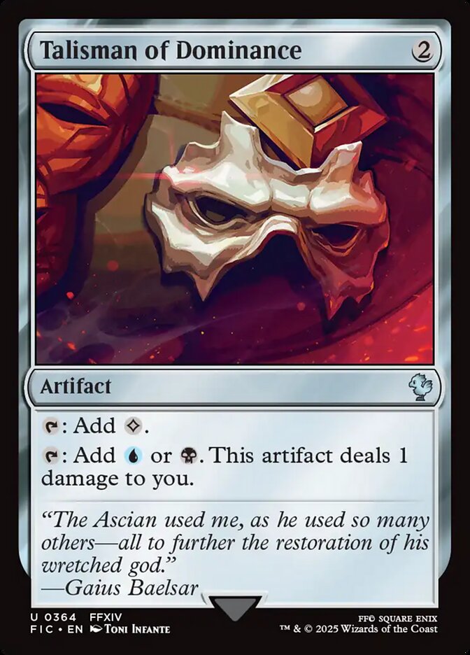 Magic the Gathering Card - Talisman of Dominance - MTG Circle