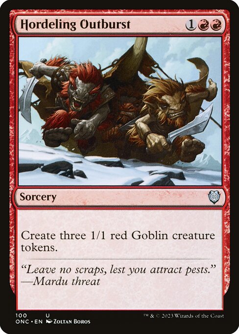 Magic the Gathering Card - Hordeling Outburst - MTG Circle