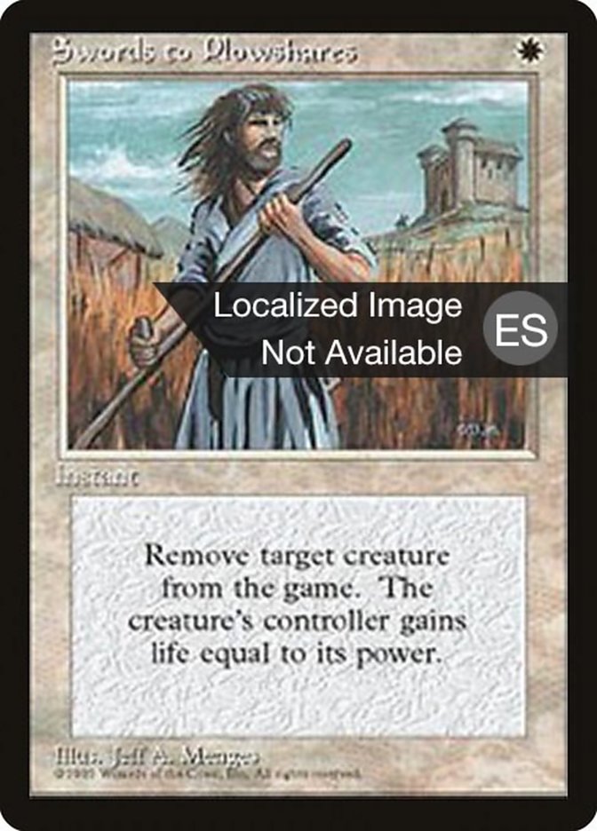 Magic the Gathering Card - Swords to Plowshares - MTG Circle